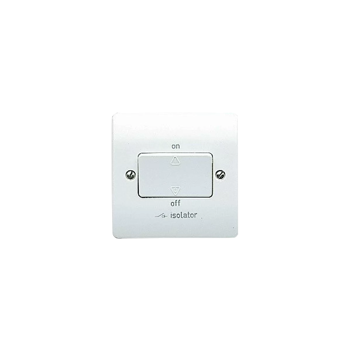 MK Electric K4859WHI Logic Plus White Moulded Triple Pole Fan Isolator Switch Without Switchlock 10A - product image