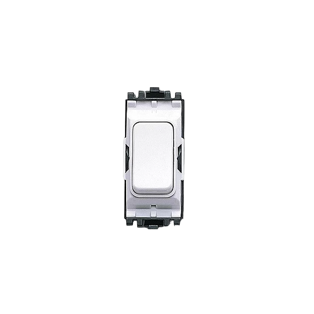 MK Electric K4910WHI Grid Plus White 1 Way 1 Module Double Pole Modular Push To Make Switch 20A - product image