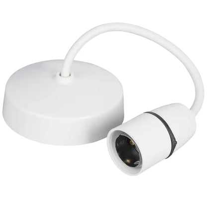 MK Logic Plus 150mm 6" BC Ceiling Pendant K1186WHI
