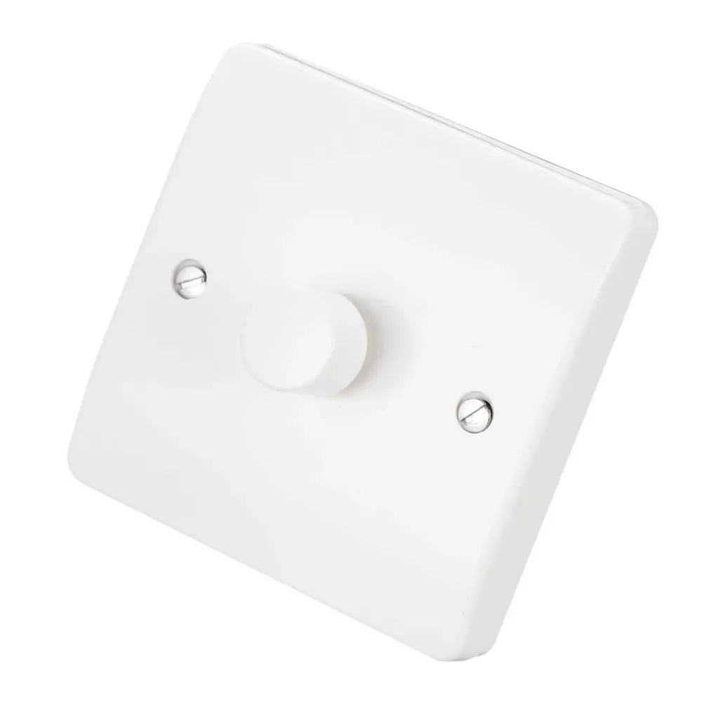 MK Logic Plus 300W 1 Gang 2 Way LED Intelligent Dimmer White K1523WHI