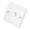 MK Logic Plus 300W 1 Gang 2 Way LED Intelligent Dimmer White K1523WHI