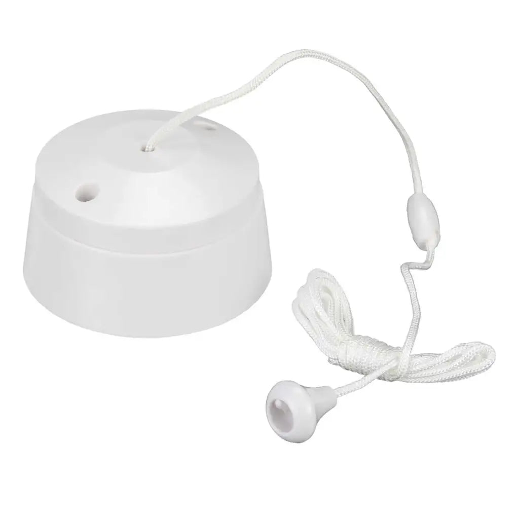 MK Logic Plus 6A SP 1 Way Ceiling Switch with Mounting Block White K3191WHI