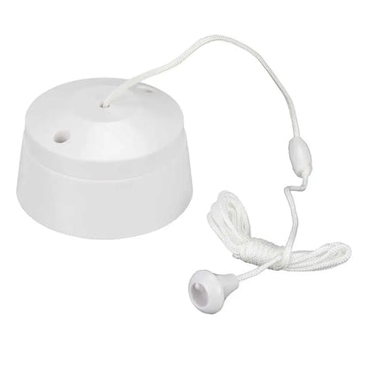 MK Logic Plus 6A SP 1 Way Ceiling Switch with Mounting Block White K3191WHI