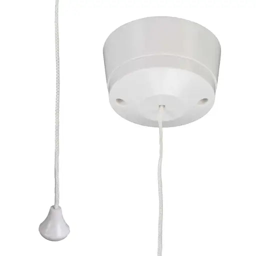 MK Logic Plus 6A SP 1 Way Ceiling Switch with Mounting Block White K3191WHI