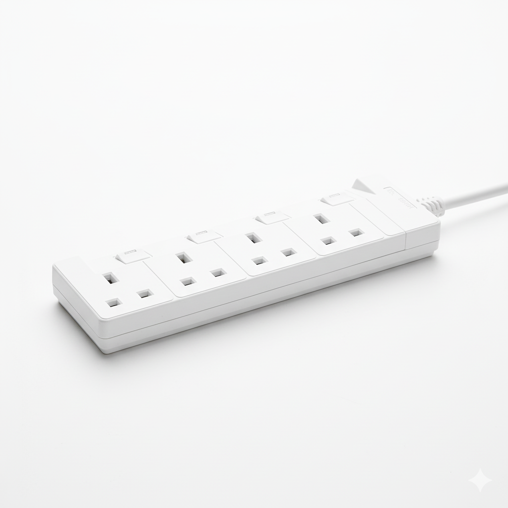 4 socket 2m 13A Individually Switched Extension Lead EL4G2MIS