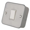 LGA Selectric 10A 1 Gang 2 Way Light Switch Metal Clad LG201-2MB