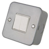 LGA Selectric 10A 2 Gang 2 Way Light Switch Metal Clad LG202MB