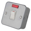 LGA Selectric 20A DP Switch with Neon Metal Clad LG220NMB