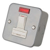 LGA Selectric 13A DP Switched Fused Spur with Neon Metal Clad LG9218NMB