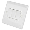 LGA Selectric 10A 3 Gang 2 Way Light Switch White SSL503