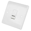 LGA Selectric 10A Push Switch marked Press Switch White SSL606