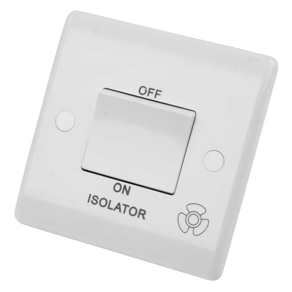 LGA Selectric 10A Triple Pole Fan Isolator Switch White SSL508