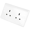 LGA Selectric 13A 2 Gang Unswitched Socket White SSL520