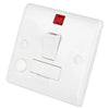 LGA Selectric 13A DP Switched Fused Spur with Neon and Flex Outlet White SSL532