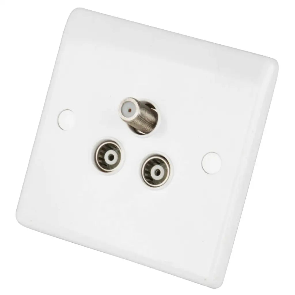 LGA Selectric 3 gang satellite (1 x satellite, 2 x TV/FM) SSL539
