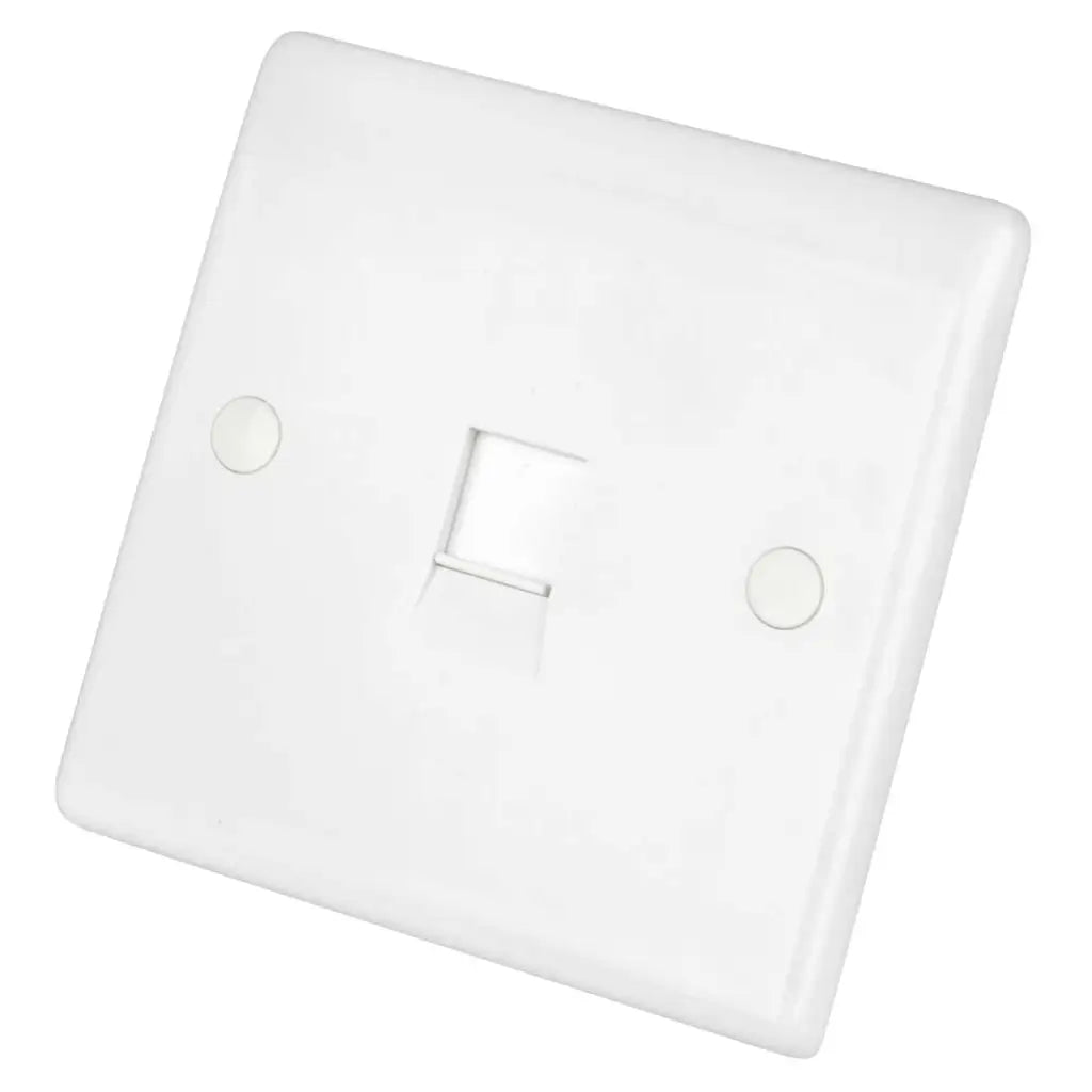 LGA Selectric 1 Gang RJ45 Data Socket White SSL542