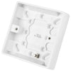 LGA Selectric 1 Gang 16mm Pattress Back Box White SSL550