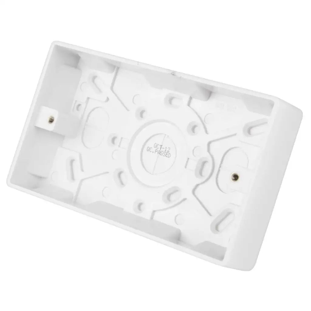 LGA Selectric 2 Gang 25mm Pattress Back Box White SSL552