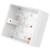 LGA Selectric 1 Gang 47mm Pattress Back Box White SSL555