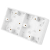 LGA Selectric 25mm Dual Pattress Back Box White SSL557