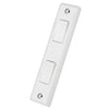 LGA Selectric 10A 2 Gang 2 Way Architrave Switch White SSL571