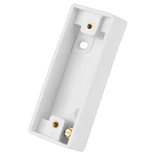 LGA Selectric 1 Gang 16mm Architrave Pattress Back Box White SSL573