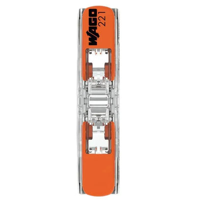 Wago 221-2411 Connector Splicing Inline Compact c/w Levers 32A 450V 4kV 4mm (Clear) 60Pack