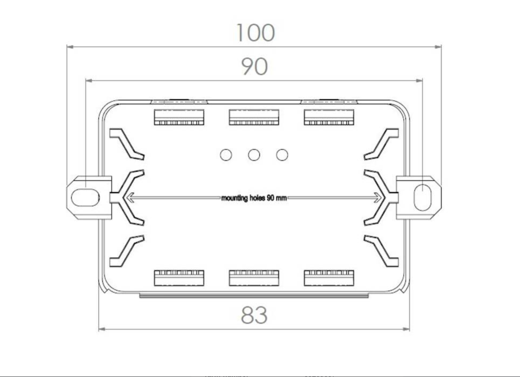 Wiska Konnektit 204 Clear Connection Box Empty 100x54x34mm 10112454