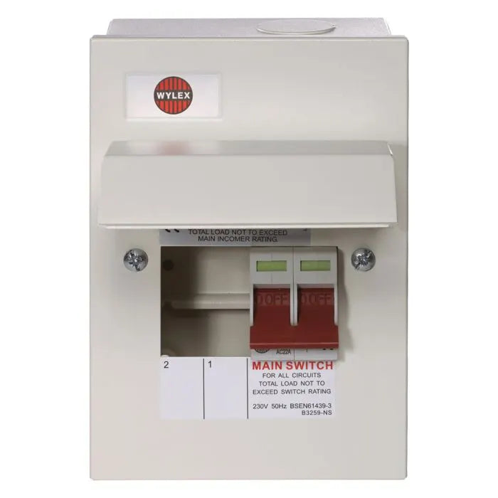 2 Way Consumer Unit Main Switch  63A - NM206/63