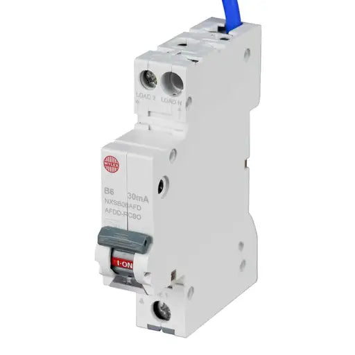 Wylex NXSB06AFD 6A 1P+N 1 Module B Curve 6kA 30mA Type A AFDD Combined RCBO
